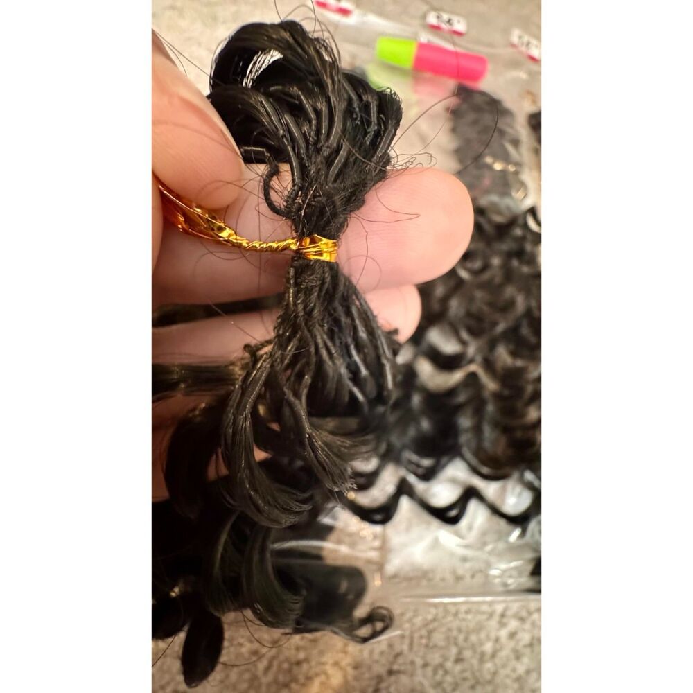 14 Inch Deep Wave Miracle Knots Synthetic Crochet Hair 100 Strands - Picture 3 of 8